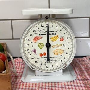 🍎 American Family Scale Kitchen Scale 1970/80’s.  Vintage